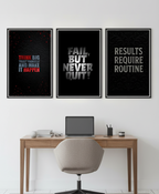 3-Panel Motivational Quotes Wall Art – Inspire Every Day