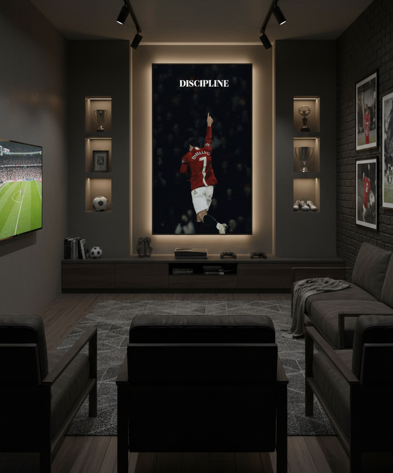Discipline – The Ronaldo Way Wall Art Panel