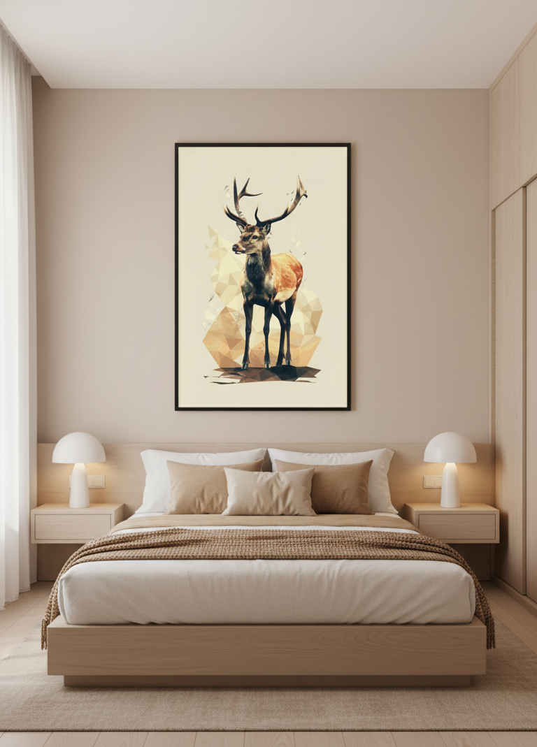 Majestic Deer Wall Art Panel