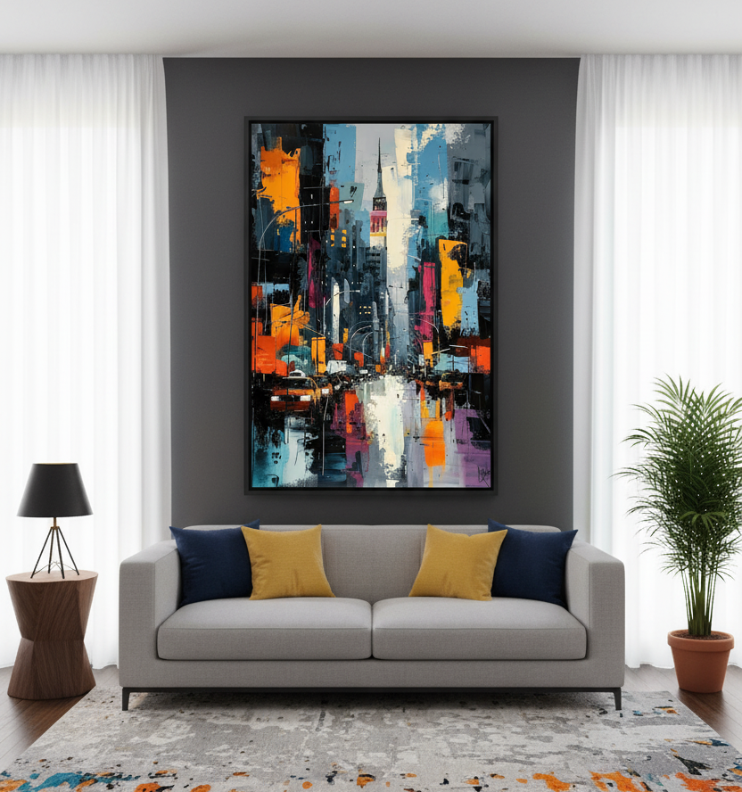 Urban Pulse – Abstract New York Street Wall Art