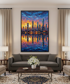City of Lights – New York Skyline Wall Art