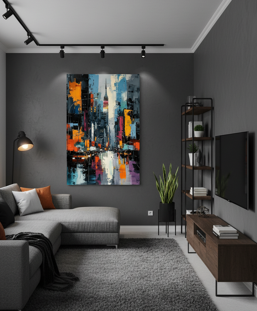 Urban Pulse – Abstract New York Street Wall Art
