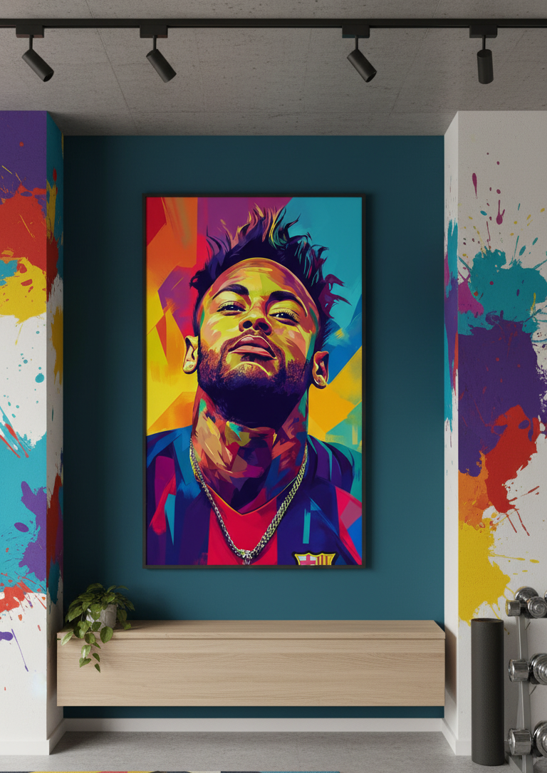 Golden Game – Neymar Wall Art