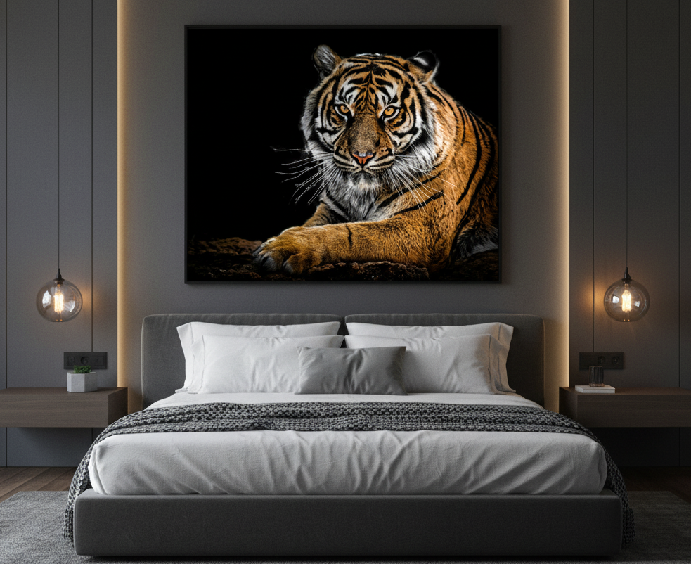 The Regal Tiger Wall Art Panel
