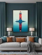 Beacon of Tranquility – Lighthouse by the Sea Wall Art