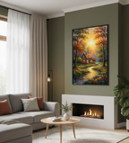 Hidden Haven – Cottage in the Woods Wall Art