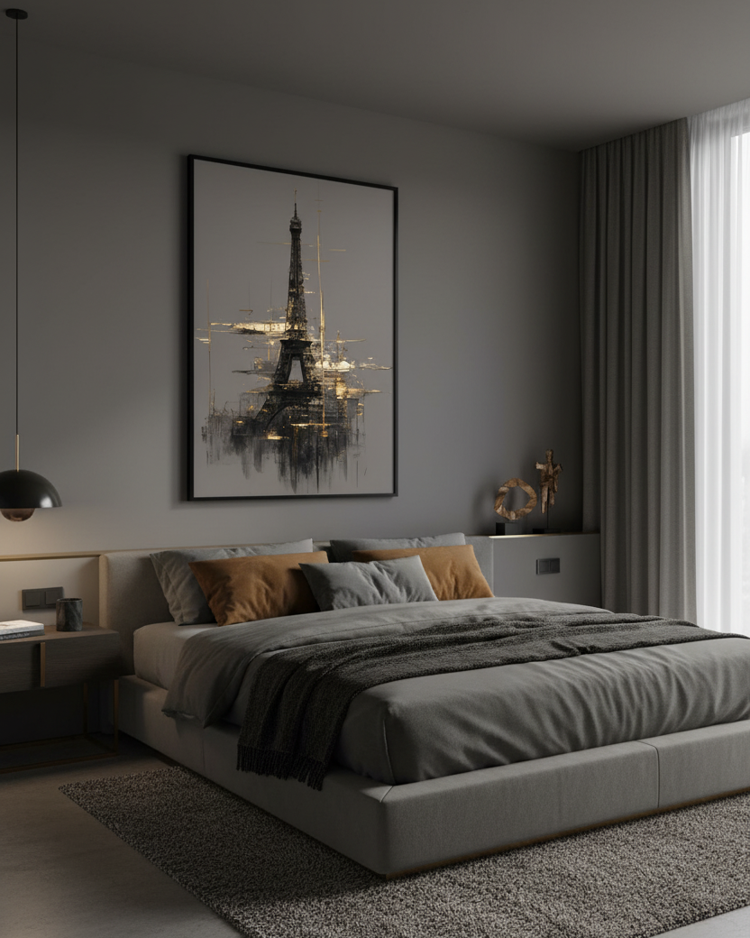 Parisian Grace – The Eiffel Tower Wall Art