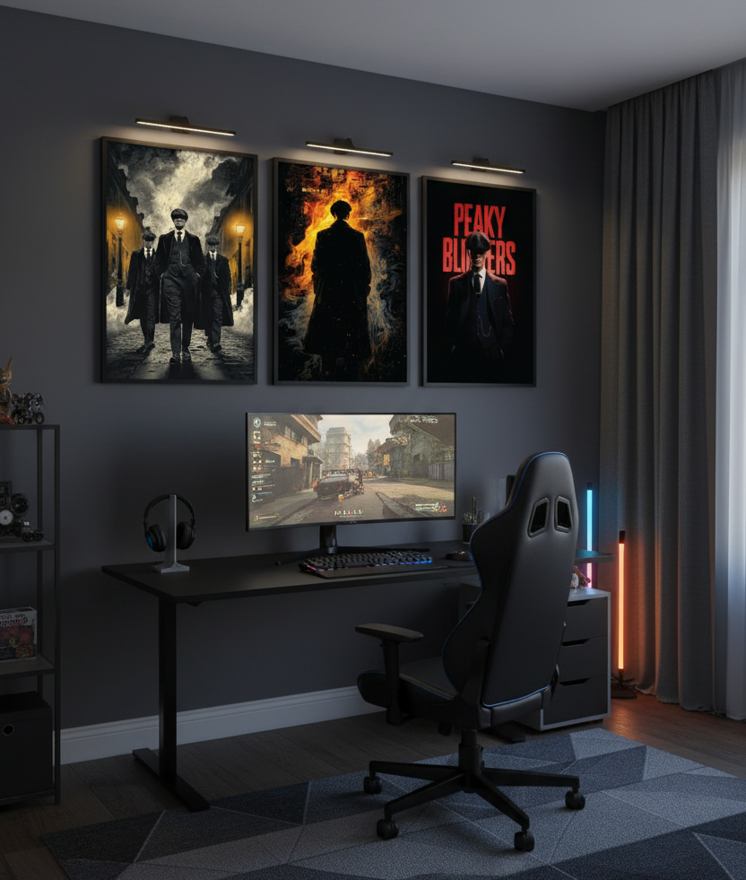 Grit & Glory – 3 Panel Peaky Blinders Wall Art