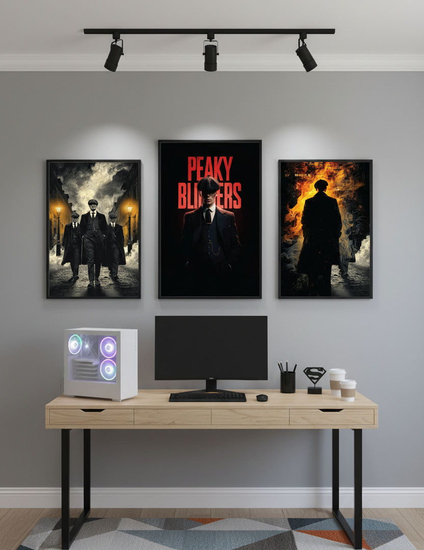 Grit & Glory – 3 Panel Peaky Blinders Wall Art