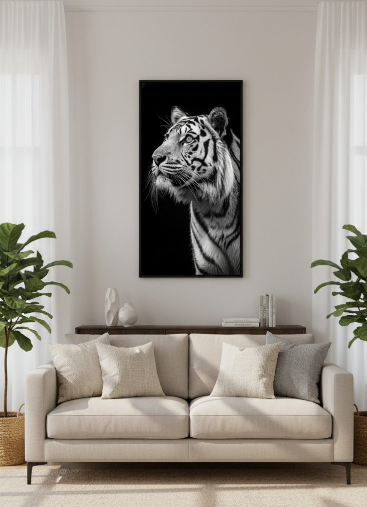 Regal Majesty – Tiger Portrait Wall Art