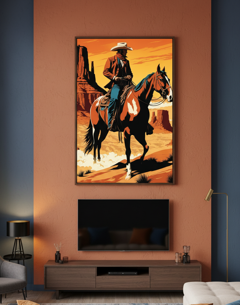 Ride Through the Hills – The Cowboy’s Journey Wall Art