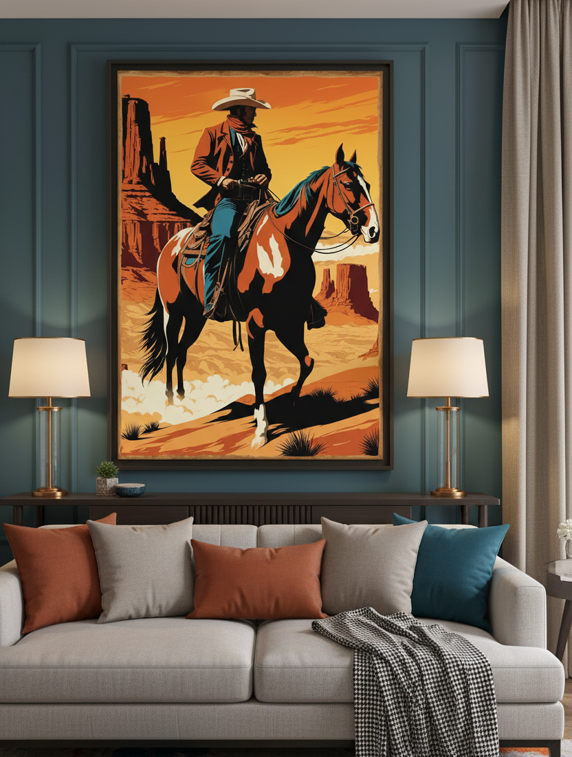 Ride Through the Hills – The Cowboy’s Journey Wall Art