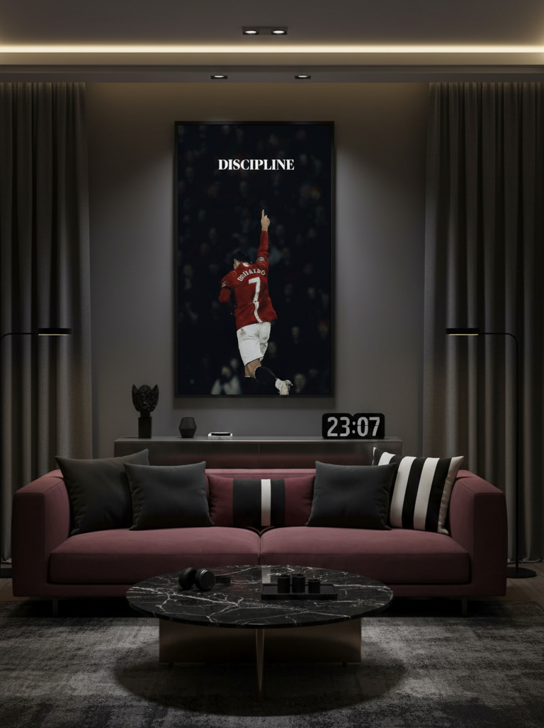 Discipline – The Ronaldo Way Wall Art Panel
