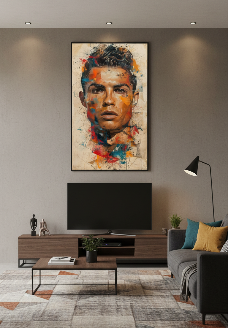 Cristiano Ronaldo – The Power of Color Wall Art