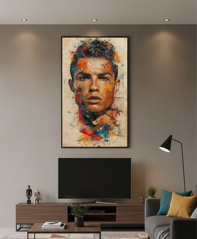 Cristiano Ronaldo – The Power of Color Wall Art