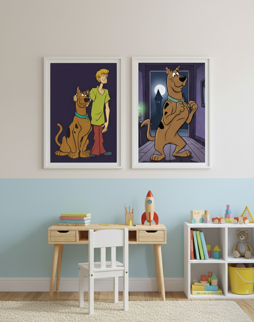 Scooby-Doo & Shaggy – 2 Panel Kids Wall Art