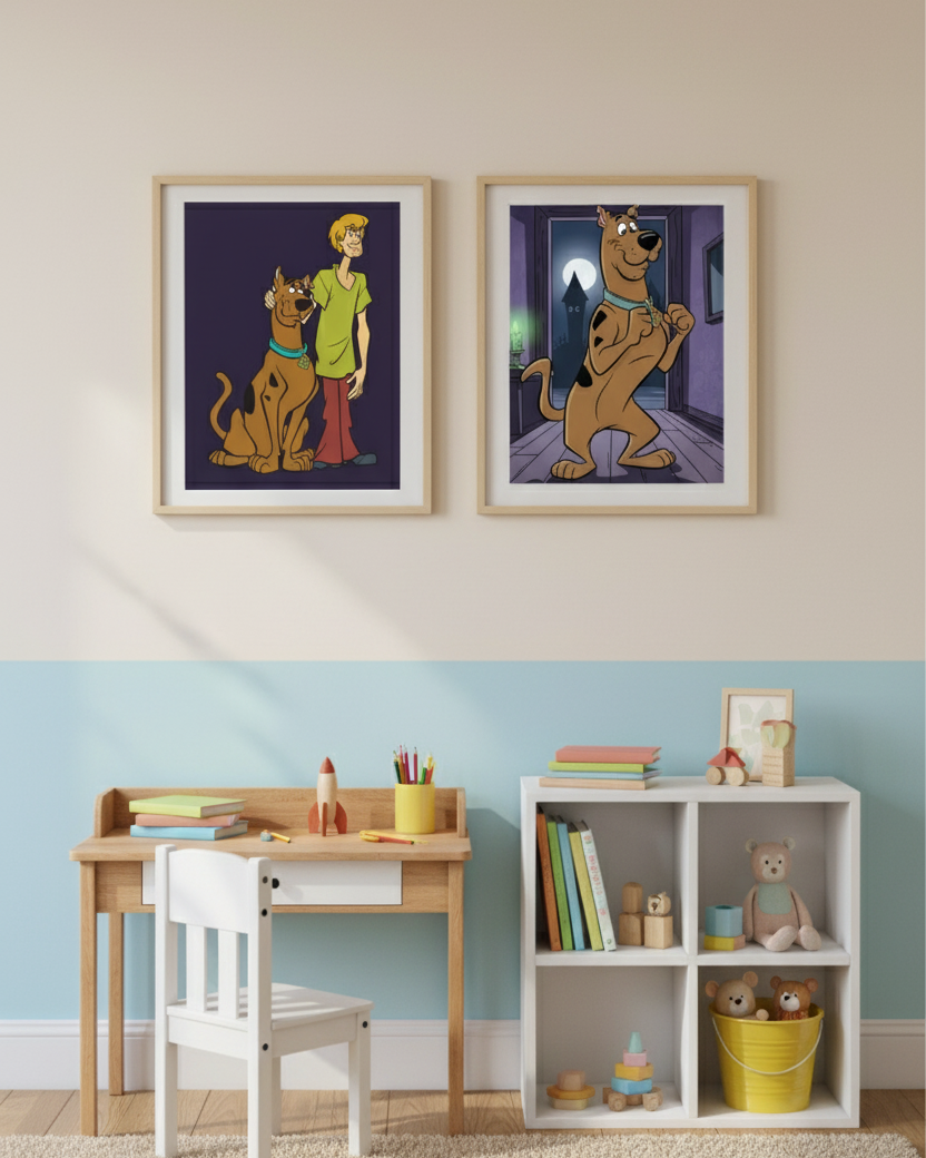 Scooby-Doo & Shaggy – 2 Panel Kids Wall Art