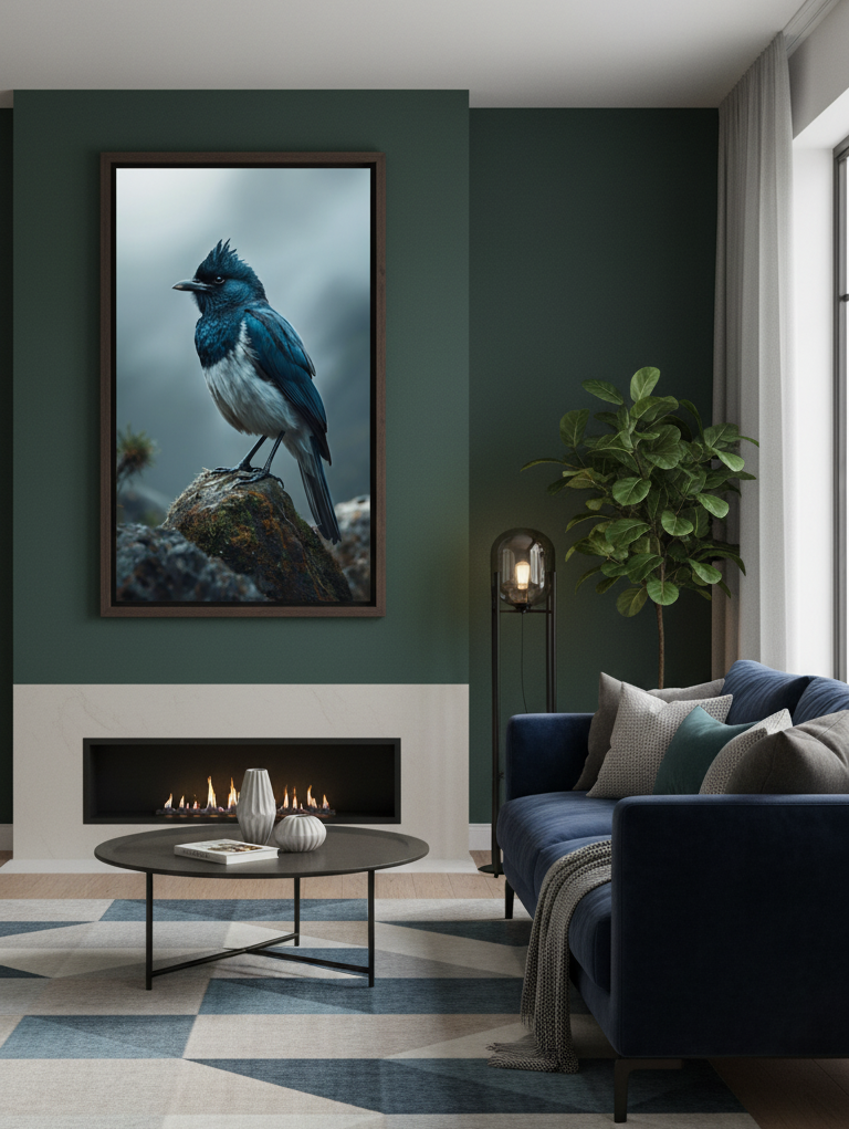 Serene Bird Wall Art Panel
