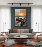 Serenity Afloat – Boats on Calm Waters Wall Art