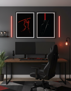 Shadow Warrior – 2 Panels The Ninja Wall Art