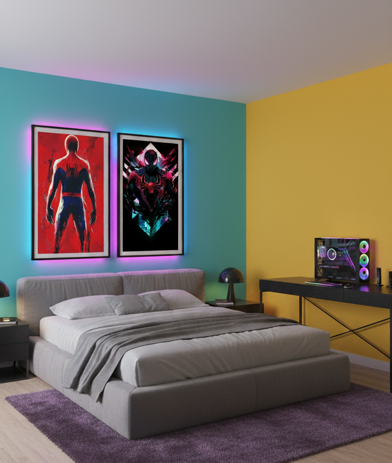 The Web Warrior – Two Panel Spider-Man Wall Art