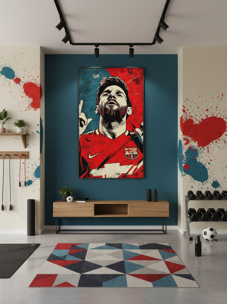 The Legend’s Focus – Messi Wall Art