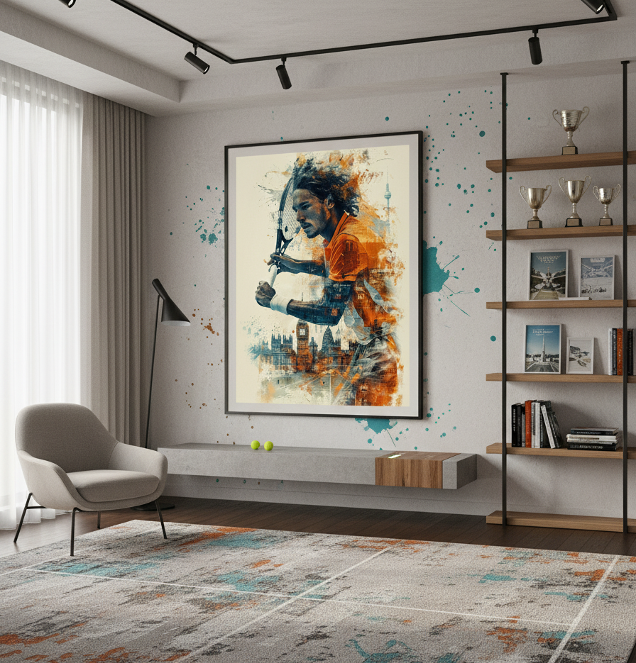 Game Point – London Tennis Spirit Wall Art