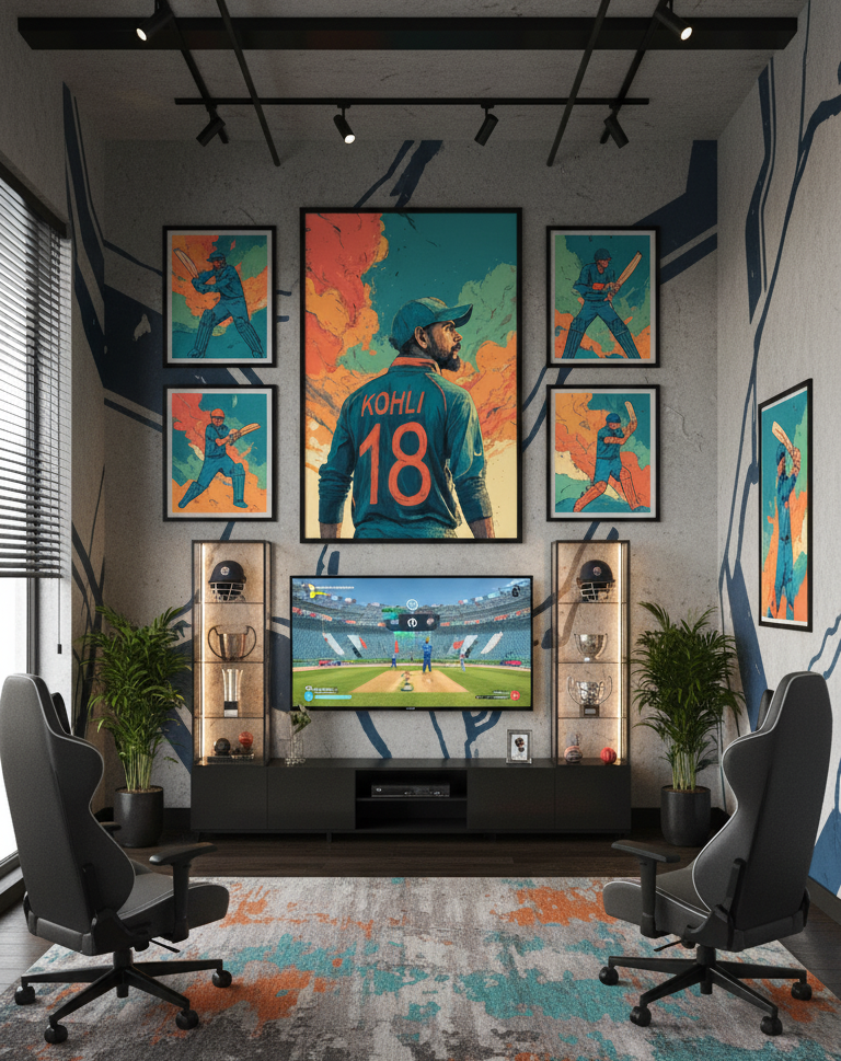 The Passion of Virat Kohli Wall Art Panel