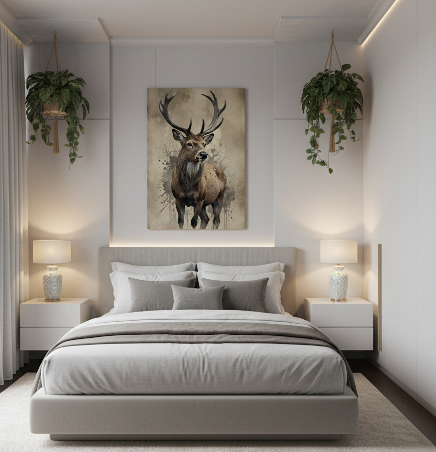 Grace of the Wild – The Stag’s Silent Strength Wall Art