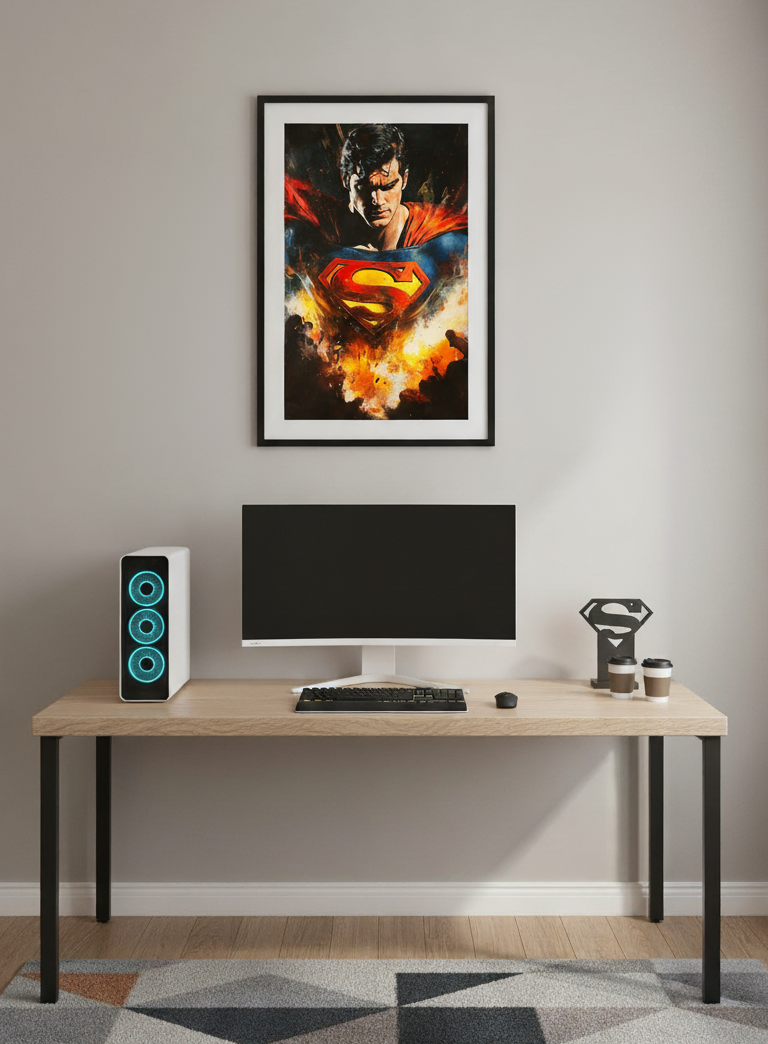 Man of Steel – Superman in Flight Wall Art