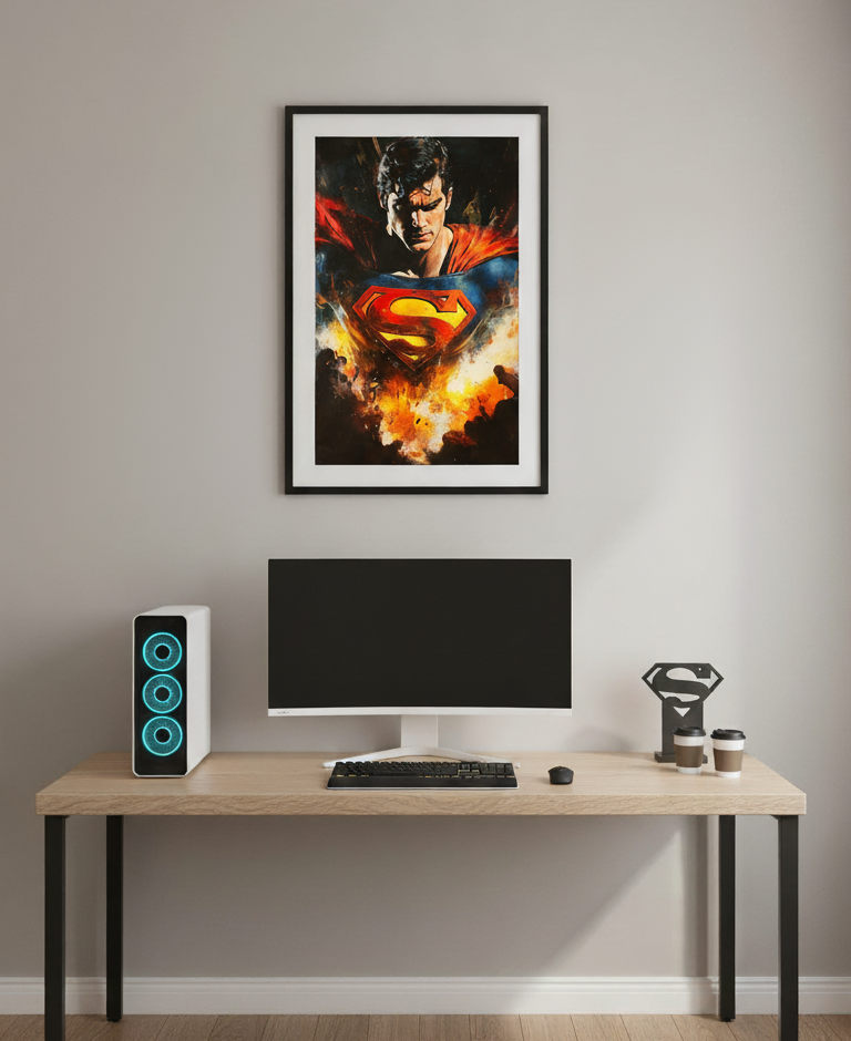 Man of Steel – Superman in Flight Wall Art