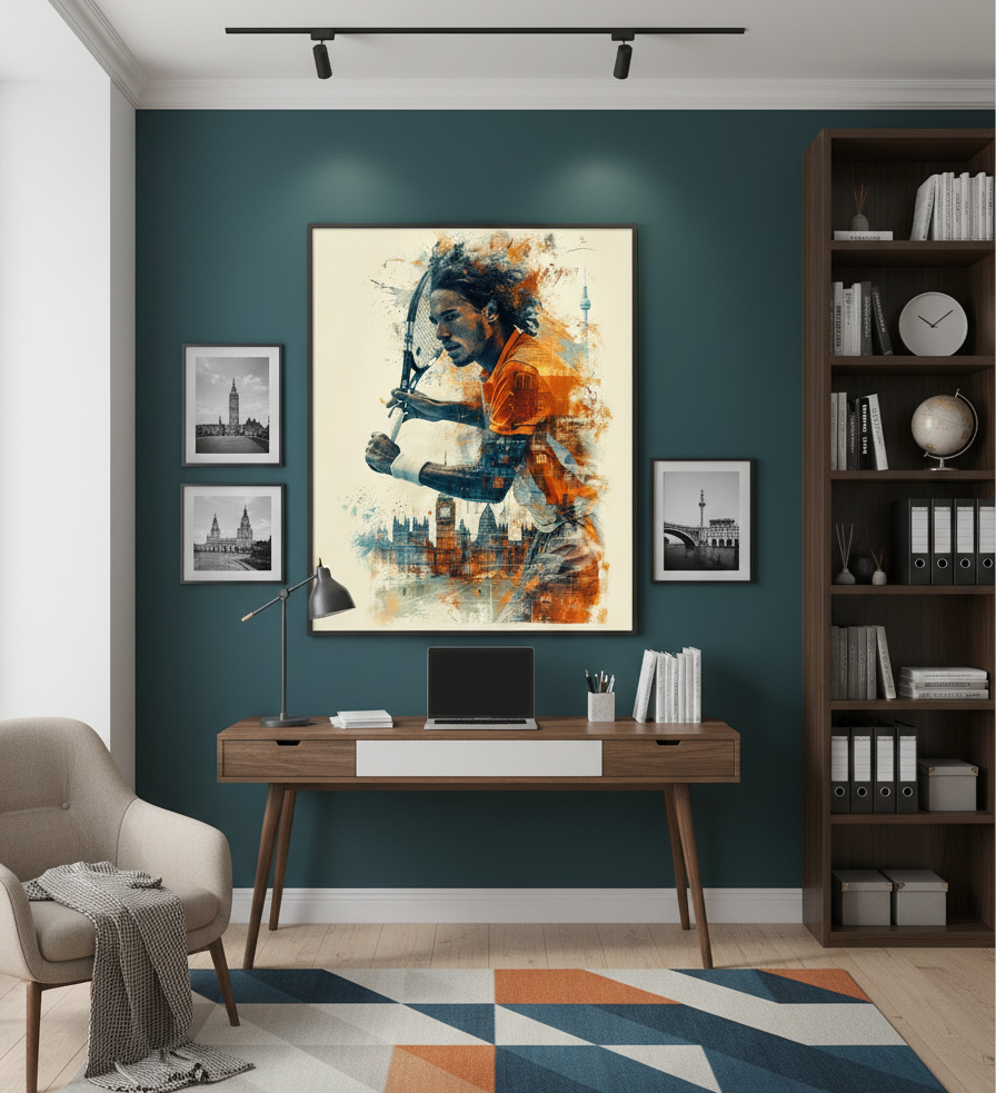 Game Point – London Tennis Spirit Wall Art