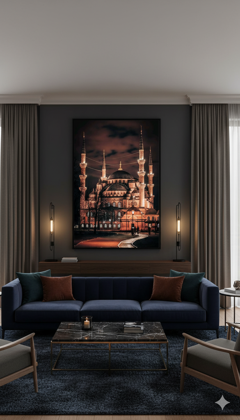 The Blue Mosque – Harmony in Architecture Wall Art