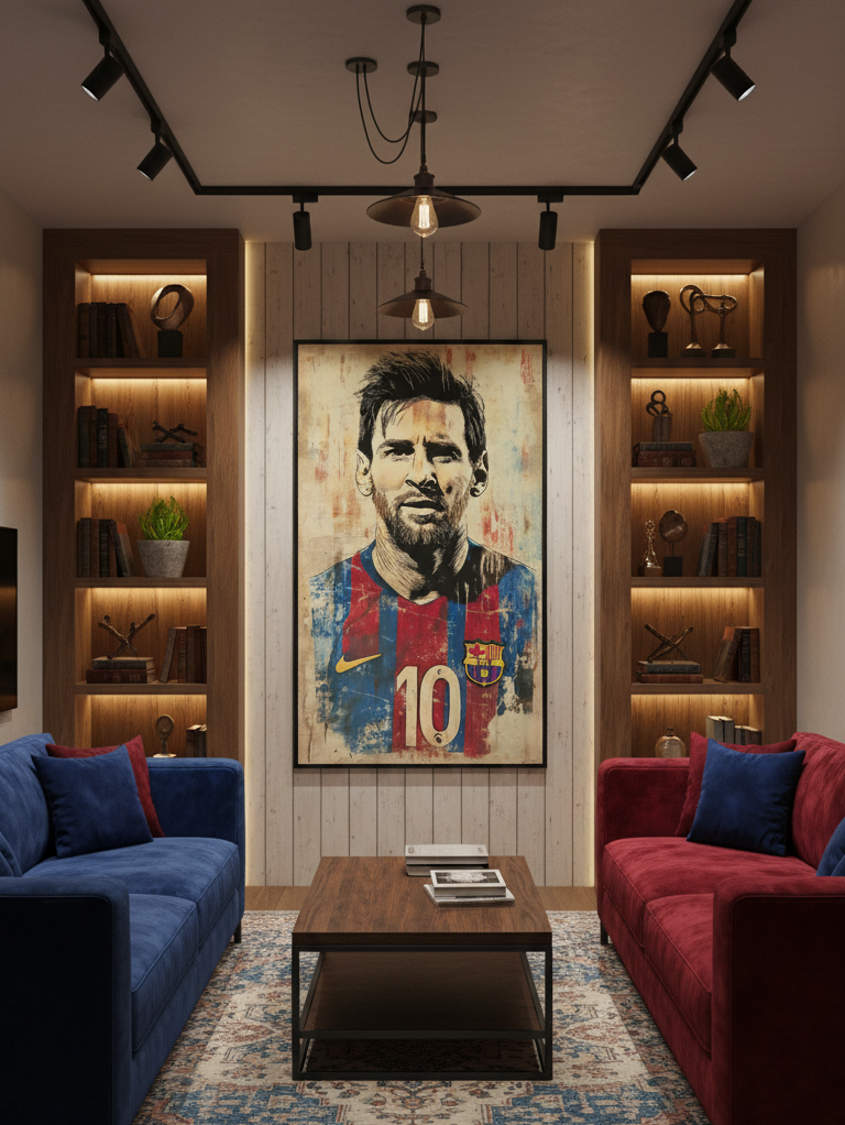 The Legend – Messi Portrait Wall Art