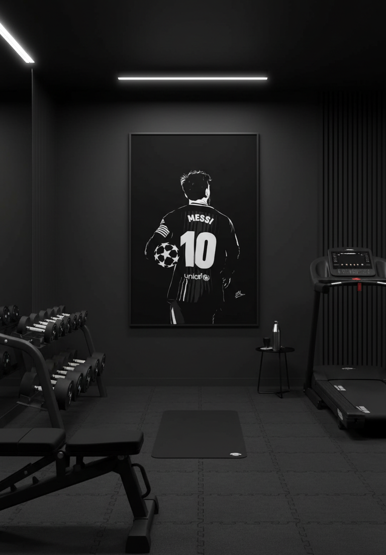 The Legend in Motion – Messi No.10 Wall Art