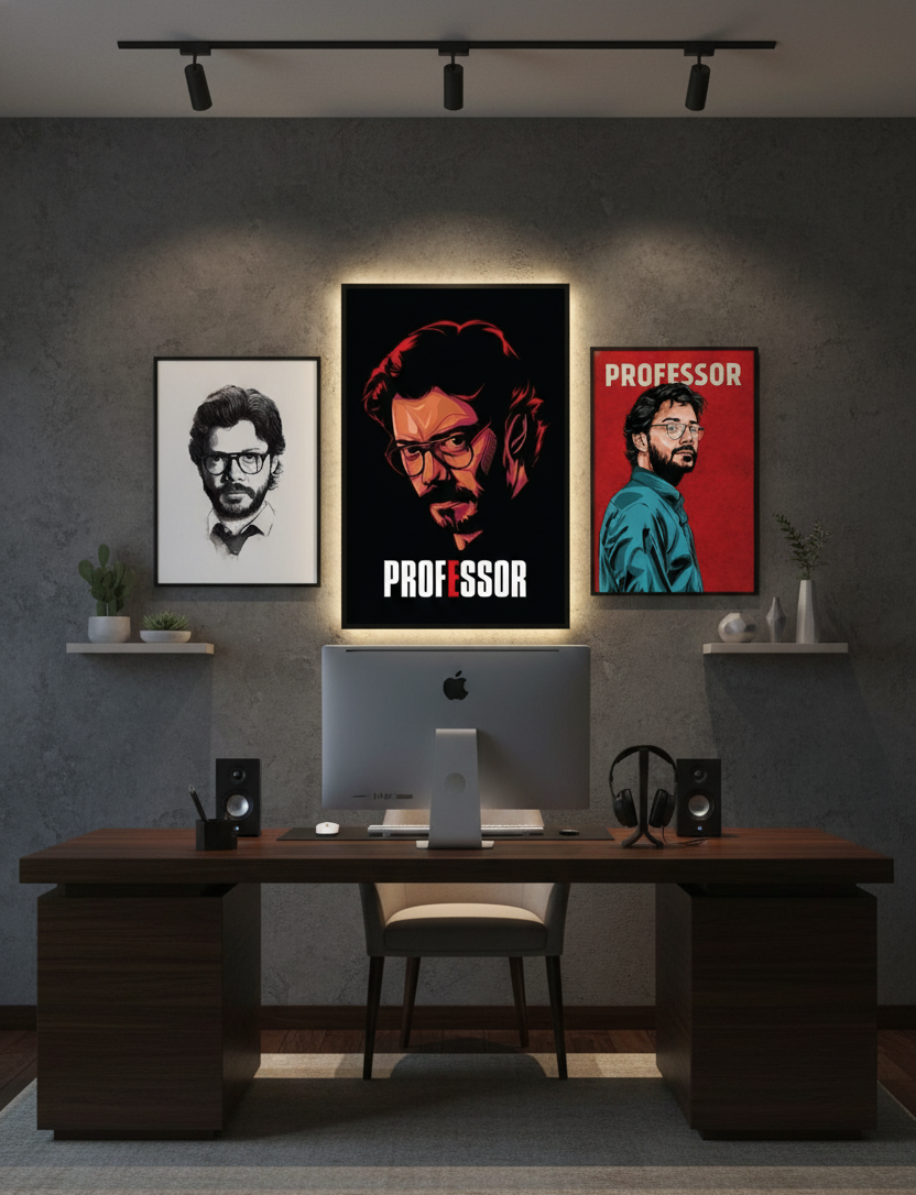 The Mastermind – Money Heist Professor Wall Art