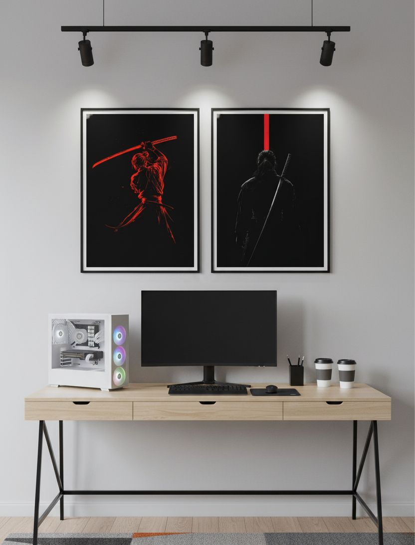 Shadow Warrior – 2 Panels The Ninja Wall Art