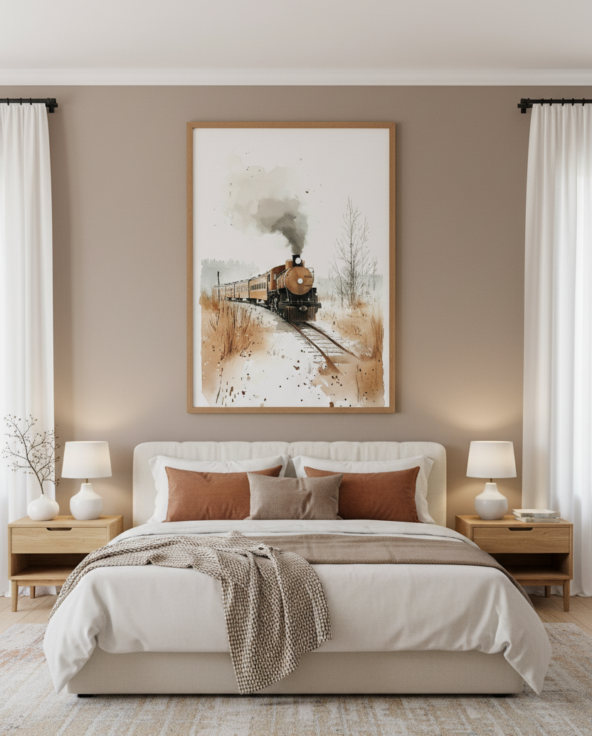 Through the Wilderness – The Passing Train Wall Art