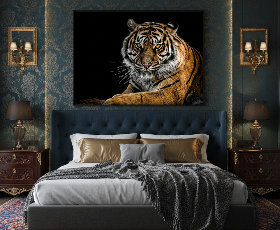 The Regal Tiger Wall Art Panel