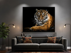 The Regal Tiger Wall Art Panel