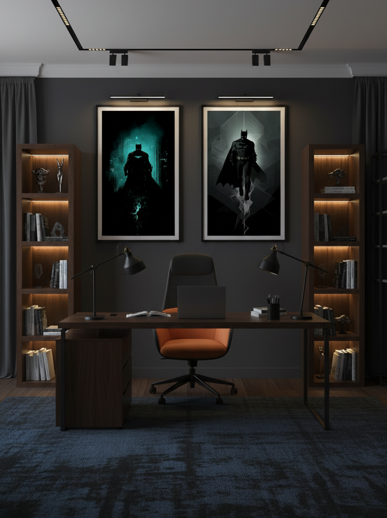 The Shadow Within – Two Panel Batman Art