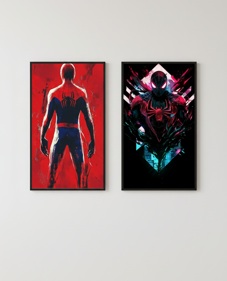 The Web Warrior – Two Panel Spider-Man Wall Art