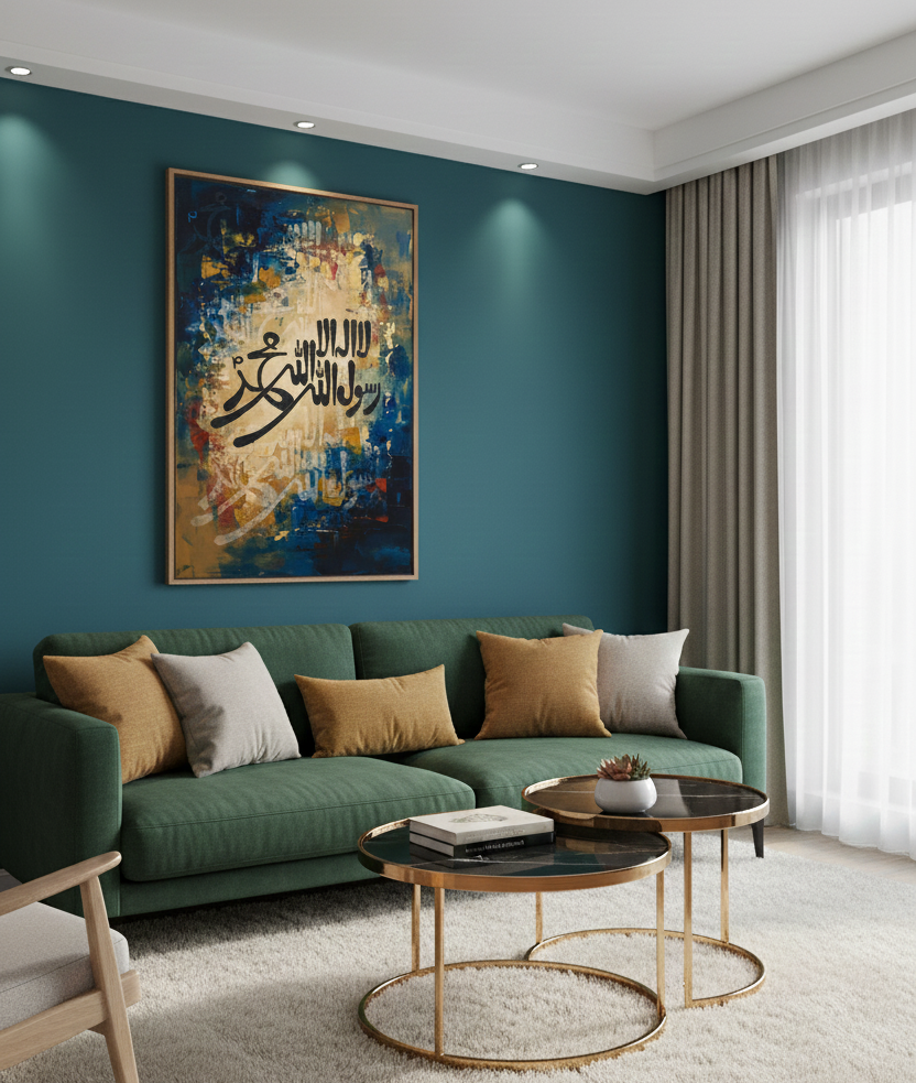There Is No God But Allah – Islamic Calligraphy Wall Art