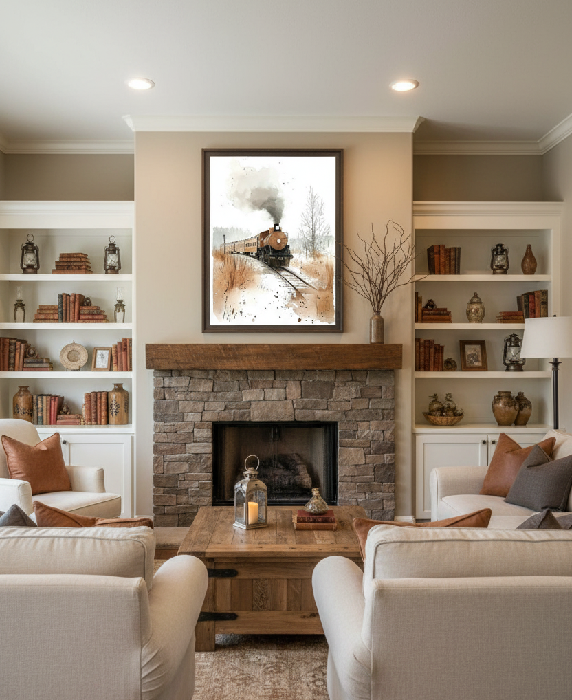 Through the Wilderness – The Passing Train Wall Art