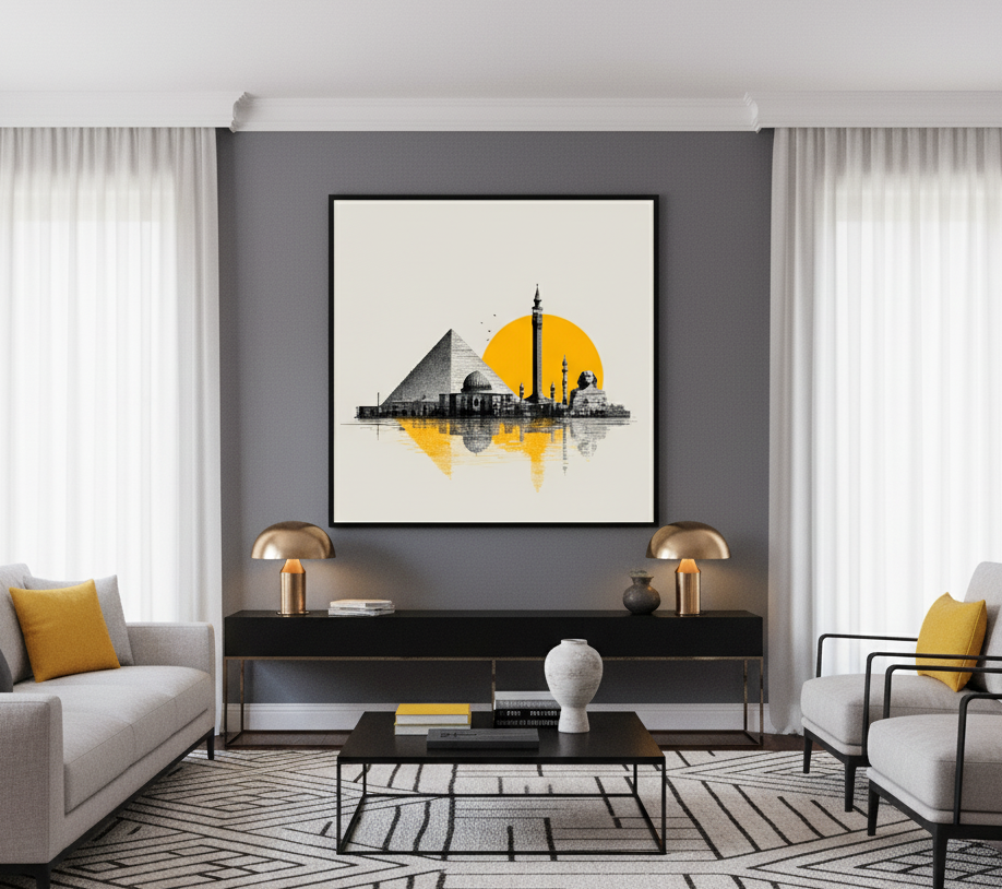 Timeless Horizon – The Skyline of Egypt Wall Art