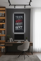 Train for the Worst – Motivational Wall Art