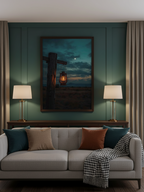 Tranquil Lantern – Serenity at Dusk Wall Art