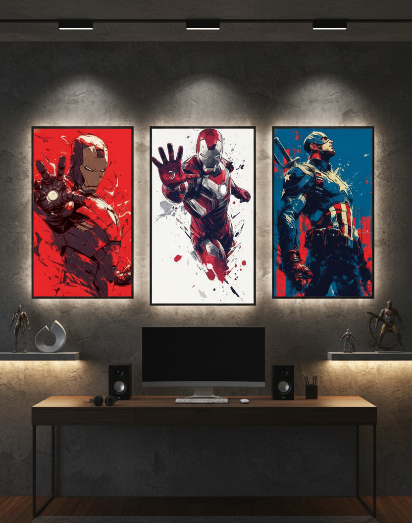 United Heroes – 3 Panel Avengers Wall Art