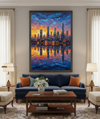 City of Lights – New York Skyline Wall Art