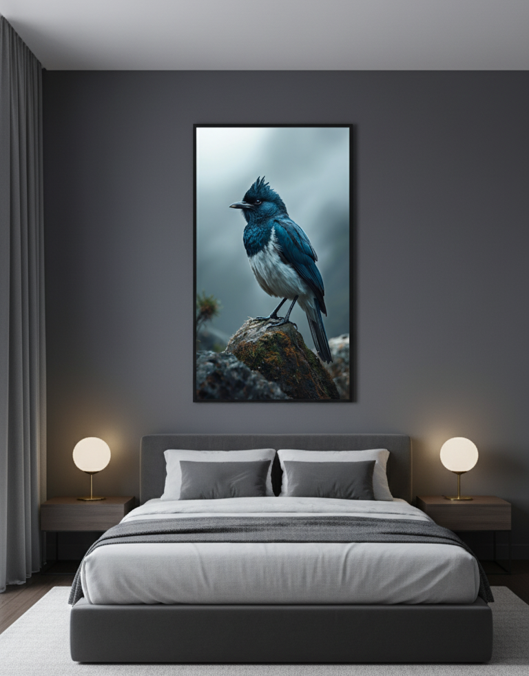 Serene Bird Wall Art Panel